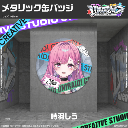 【Uniraid! Creative Studio】メタリック缶バッジ
